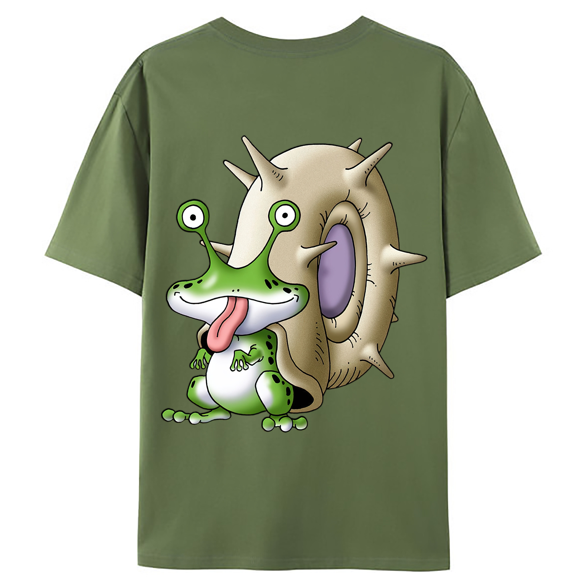 （画像用） ドラゴンクエスト Doragon Kuesuto Dragon Quest 綿100％ メンズ半袖Tシャツ（バックプリント） 通気性
